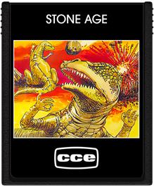 Cartridge artwork for Stone Age on the Atari 2600.