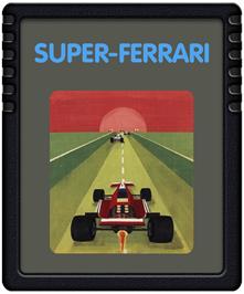 Cartridge artwork for Super Ferrari on the Atari 2600.