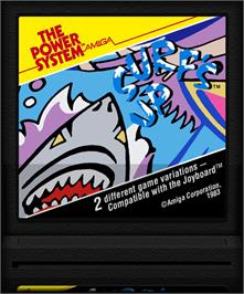 Cartridge artwork for Surf's Up on the Atari 2600.