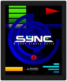 Cartridge artwork for Sync on the Atari 2600.