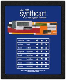 Cartridge artwork for Synthcart on the Atari 2600.