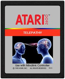 Cartridge artwork for Telepathy on the Atari 2600.