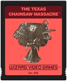 Cartridge artwork for Texas Chainsaw Massacre, The on the Atari 2600.