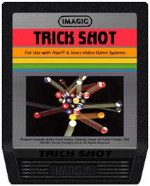 Cartridge artwork for Trick Shot on the Atari 2600.