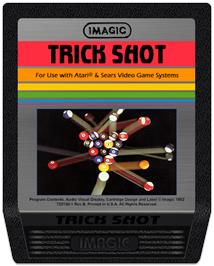 Cartridge artwork for Trick Shot on the Atari 2600.