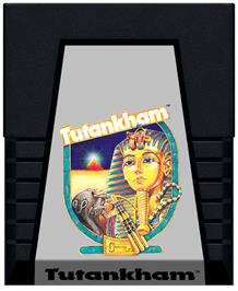 Cartridge artwork for Tutankham on the Atari 2600.