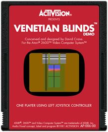 Cartridge artwork for Venetian Blinds on the Atari 2600.