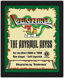 Cartridge artwork for Venture 2 - The Abysmal Abyss on the Atari 2600.
