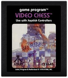 Cartridge artwork for Video Chess on the Atari 2600.