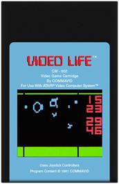 Cartridge artwork for Video Life on the Atari 2600.