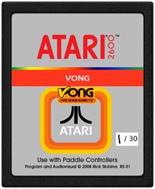 Cartridge artwork for Vong on the Atari 2600.