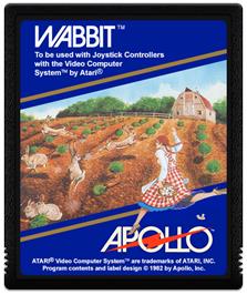 Cartridge artwork for Wabbit on the Atari 2600.