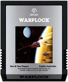 Cartridge artwork for Warplock on the Atari 2600.