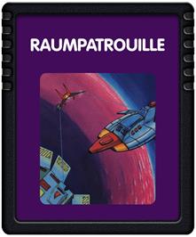 Cartridge artwork for X'mission on the Atari 2600.