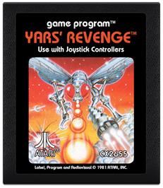 Cartridge artwork for Yars' Revenge on the Atari 2600.