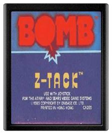 Cartridge artwork for Z-Tack on the Atari 2600.