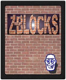 Cartridge artwork for Z-blocks on the Atari 2600.