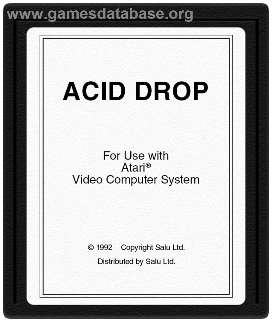 Acid Drop - Atari 2600 - Artwork - Cartridge