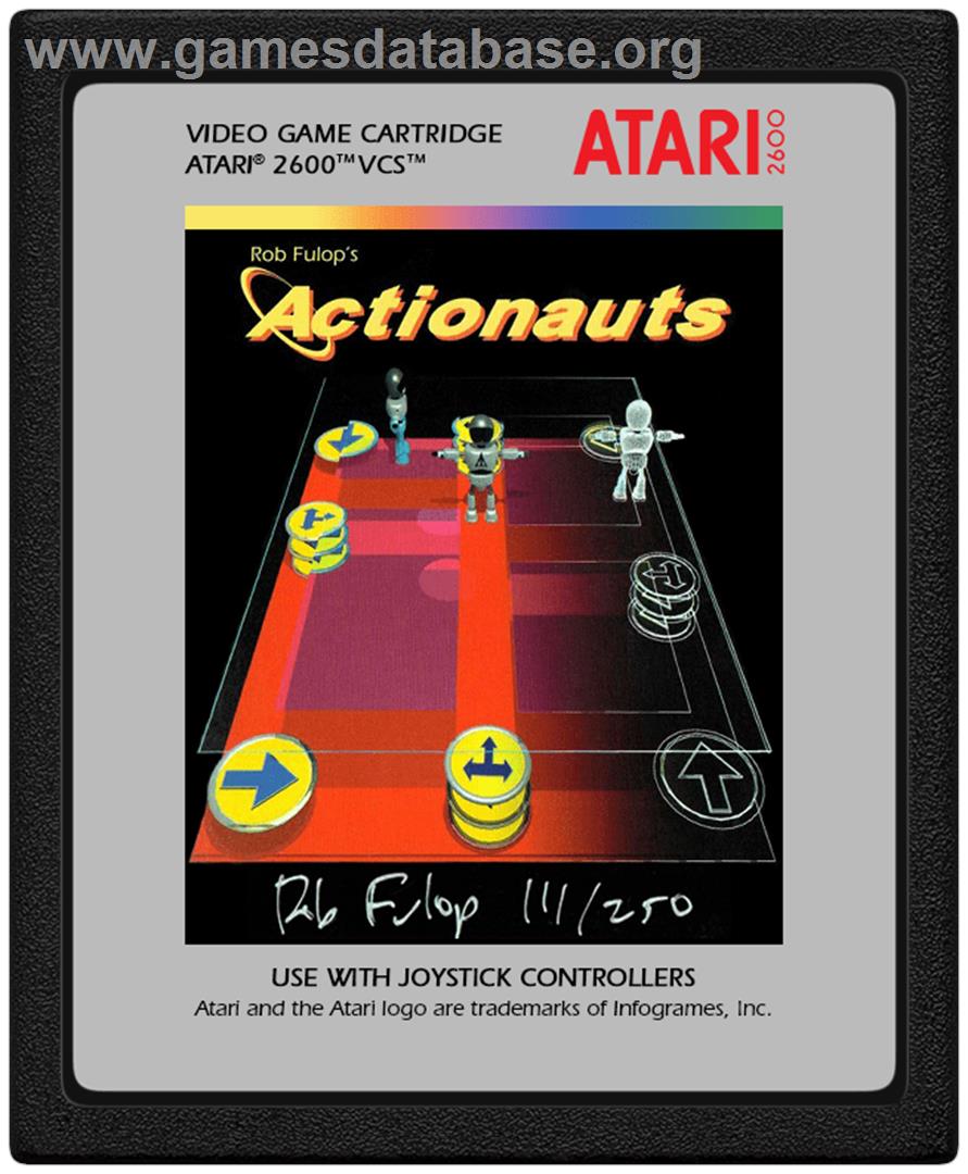 Actionauts - Atari 2600 - Artwork - Cartridge