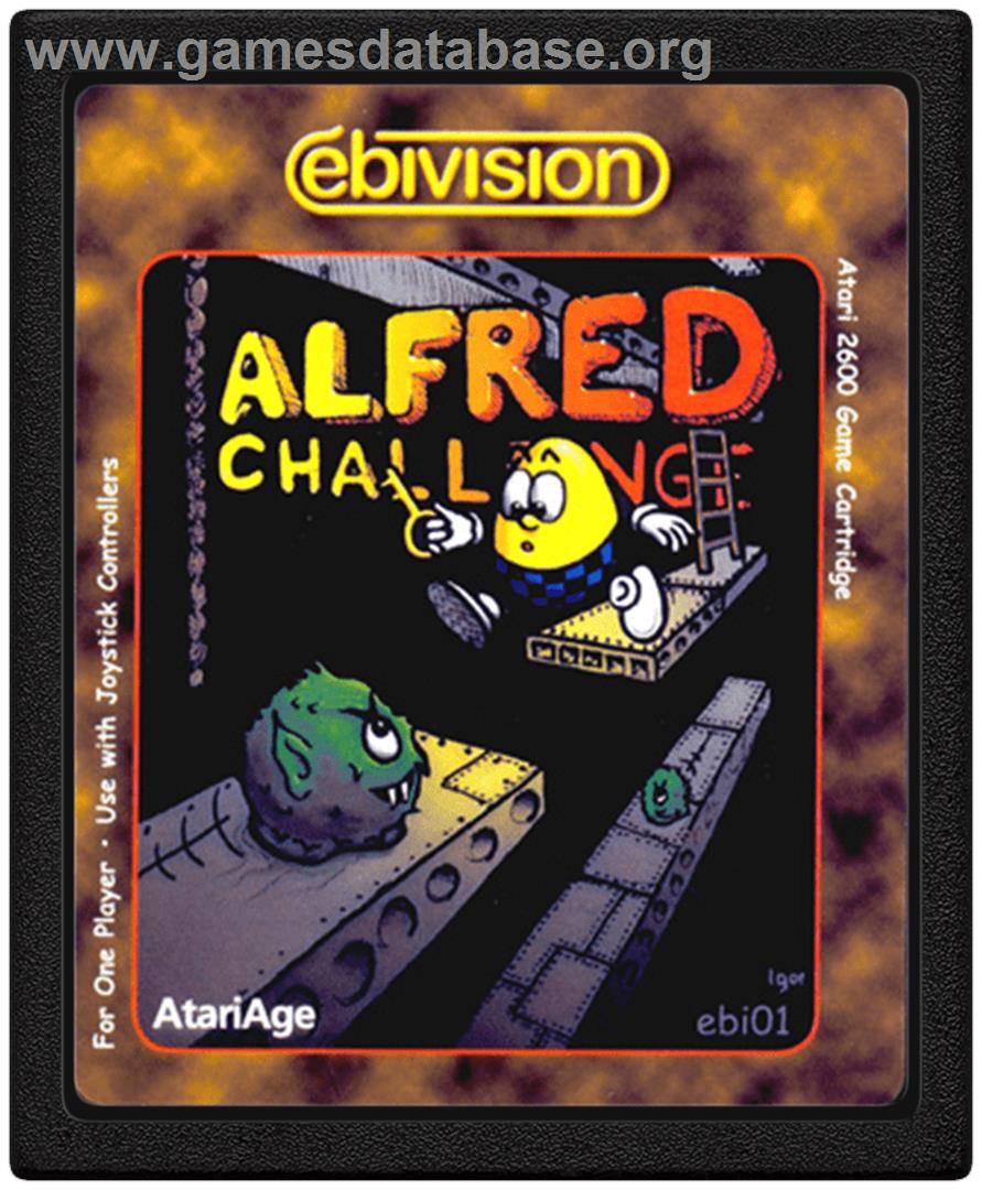 Alfred Challenge - Atari 2600 - Artwork - Cartridge