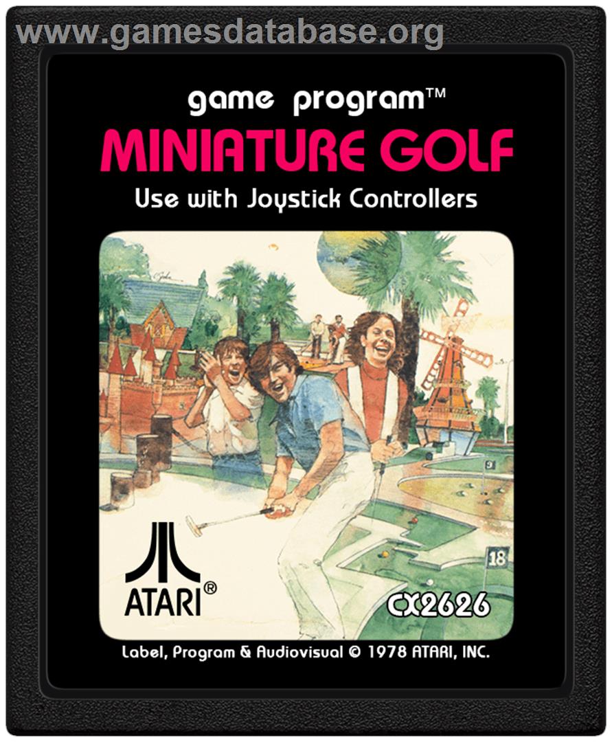 Arcade Golf - Atari 2600 - Artwork - Cartridge
