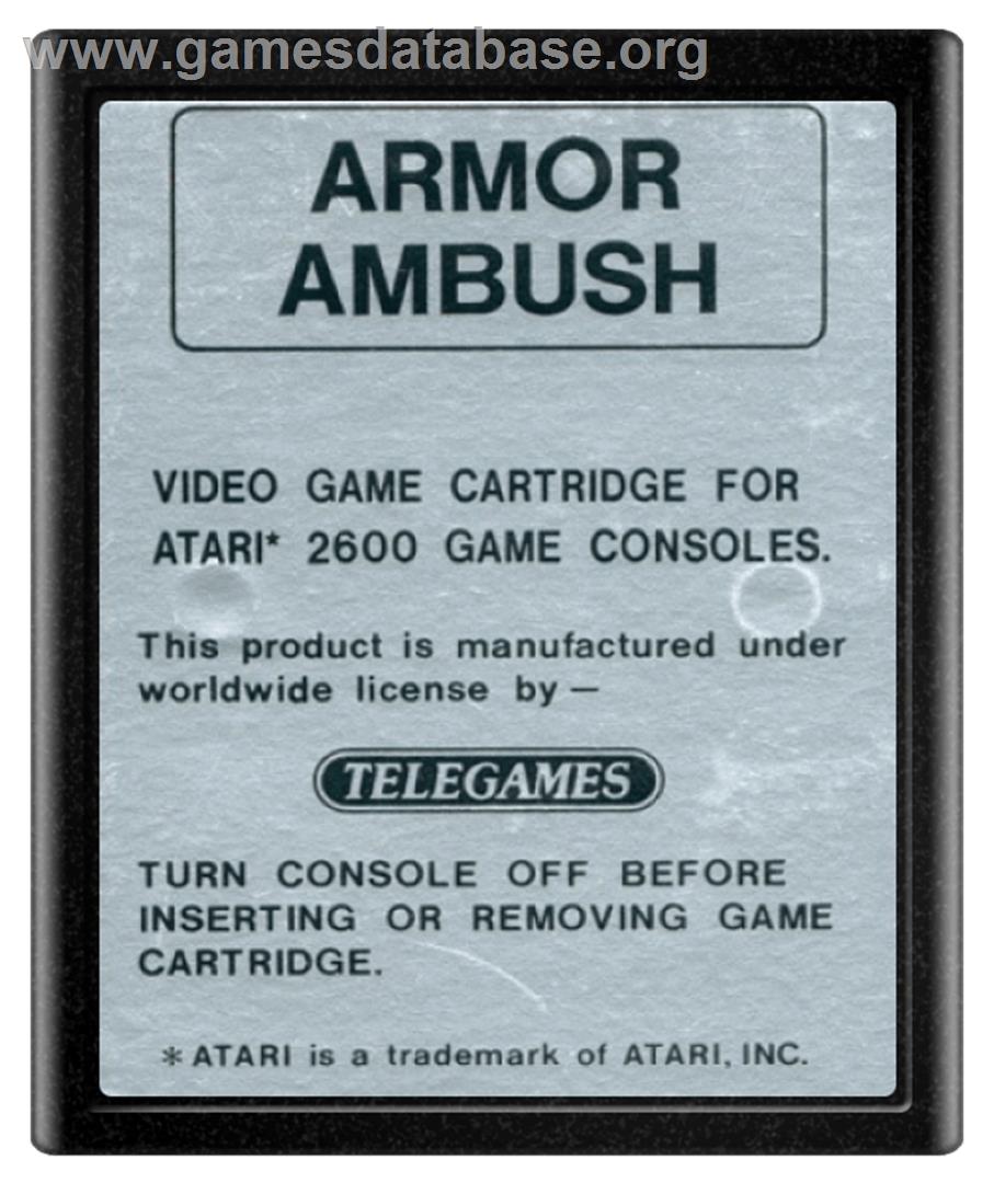 Armor Ambush - Atari 2600 - Artwork - Cartridge