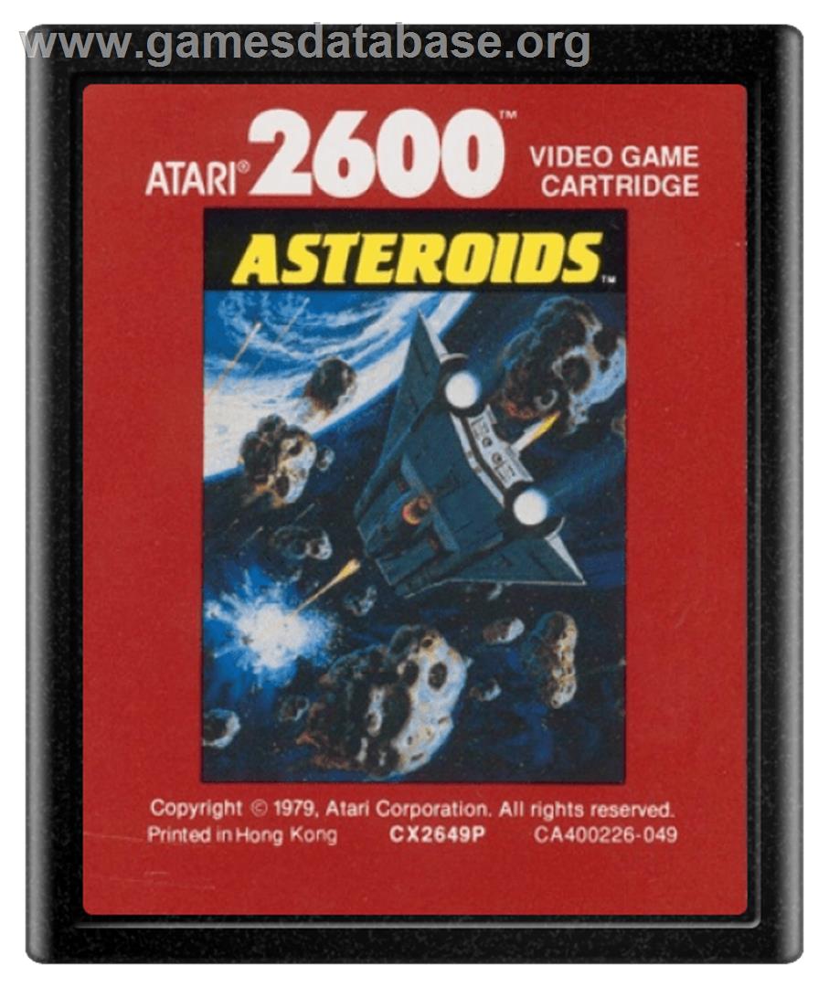 Asteroids - Atari 2600 - Artwork - Cartridge