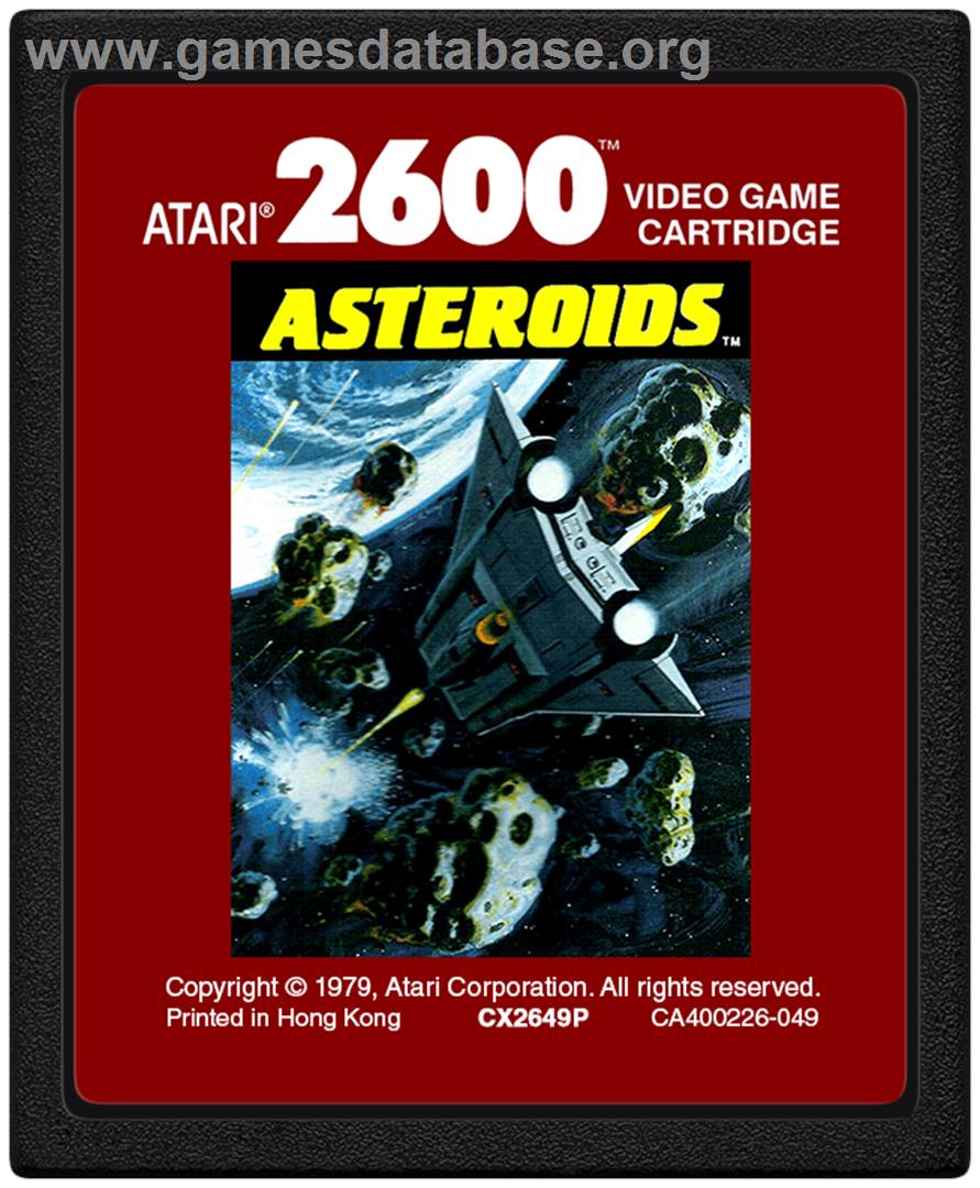 Asteroids - Atari 2600 - Artwork - Cartridge