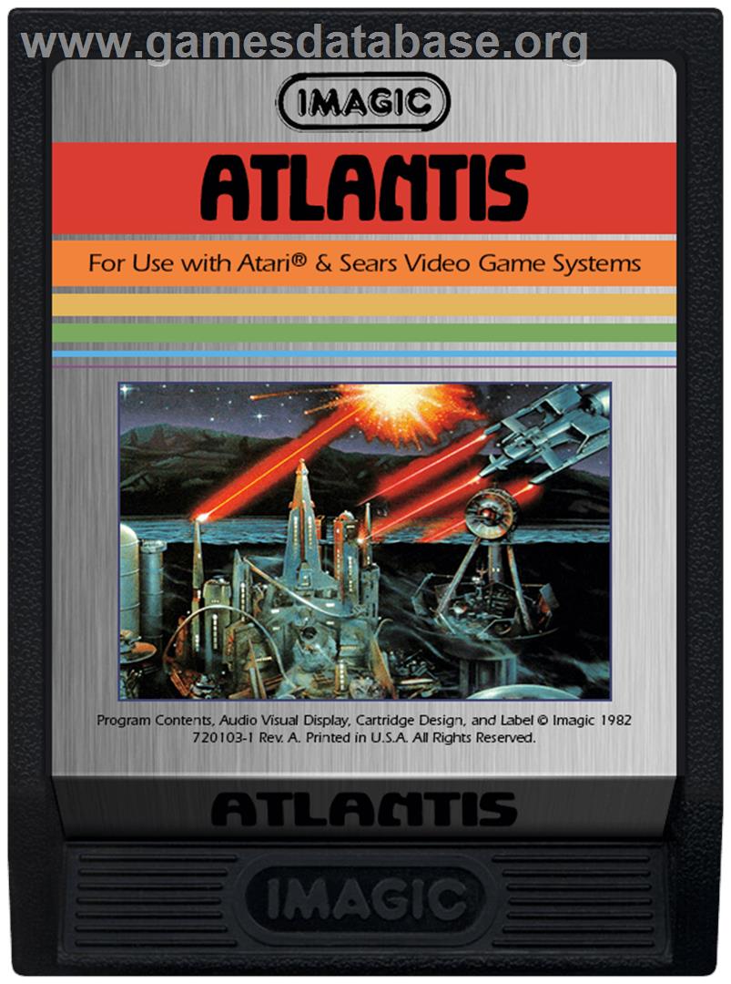 Atlantis 2 - Atari 2600 - Artwork - Cartridge