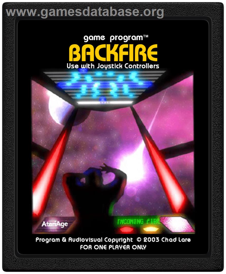 Backfire - Atari 2600 - Artwork - Cartridge