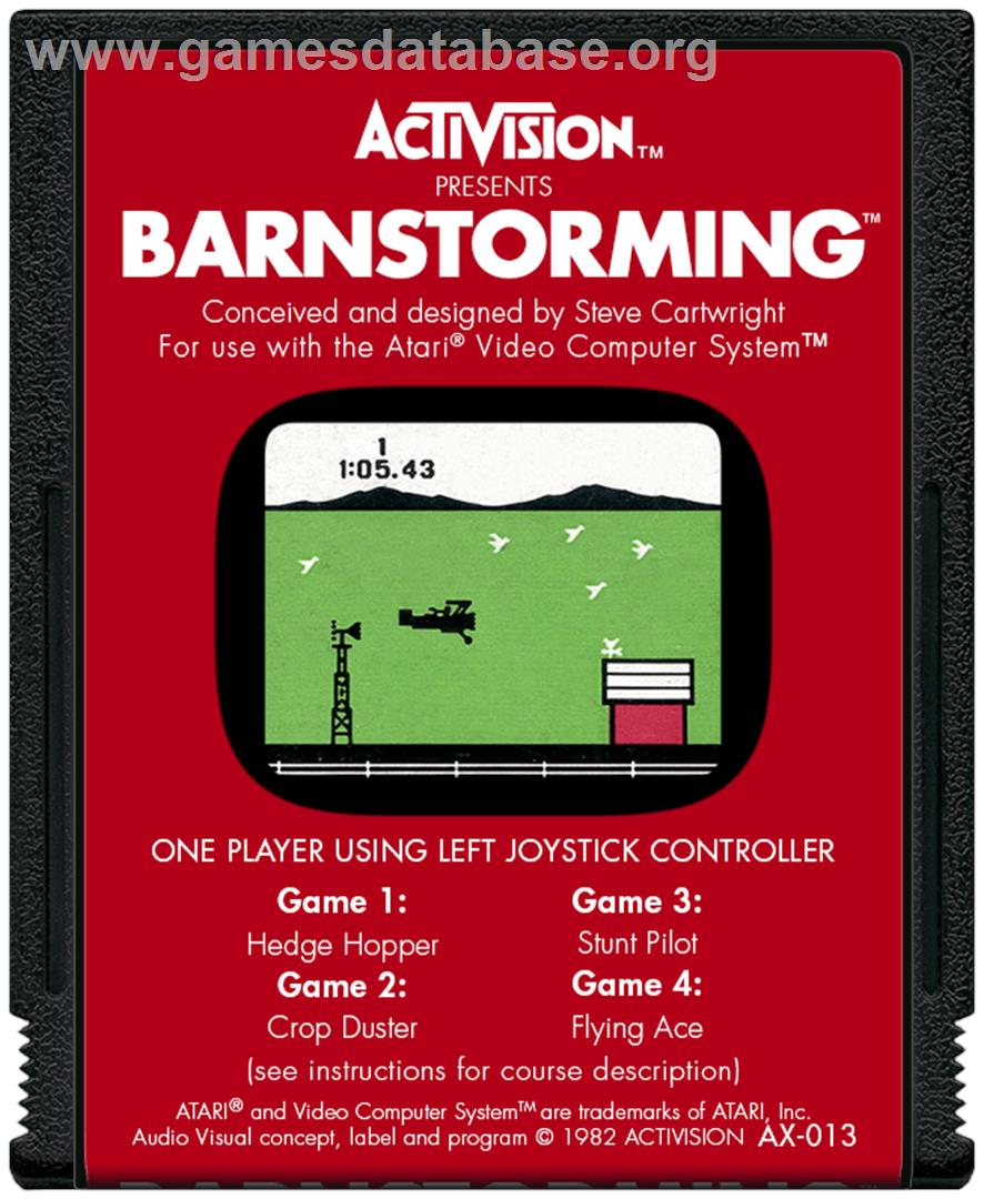 Barnstorming - Atari 2600 - Artwork - Cartridge