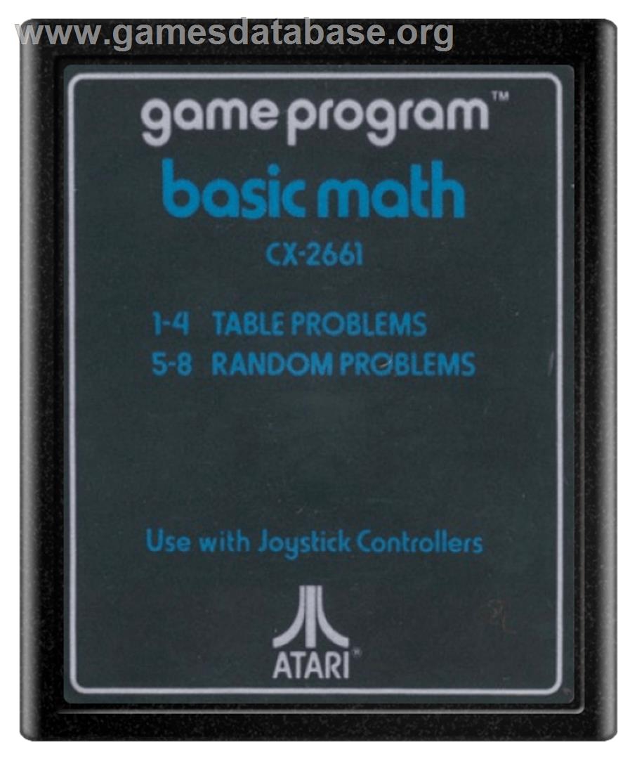 Basic Math - Atari 2600 - Artwork - Cartridge