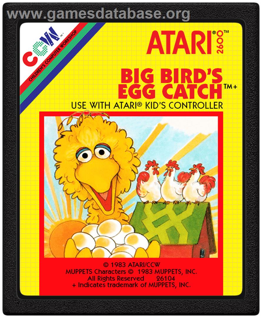 Big Bird's Egg Catch - Atari 2600 - Artwork - Cartridge