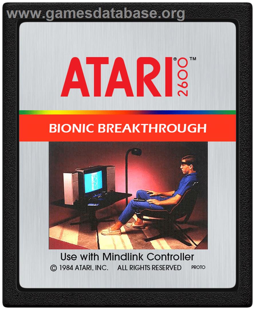 Bionic Breakthrough - Atari 2600 - Artwork - Cartridge