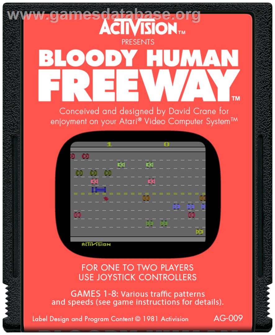 Bloody Human Freeway - Atari 2600 - Artwork - Cartridge