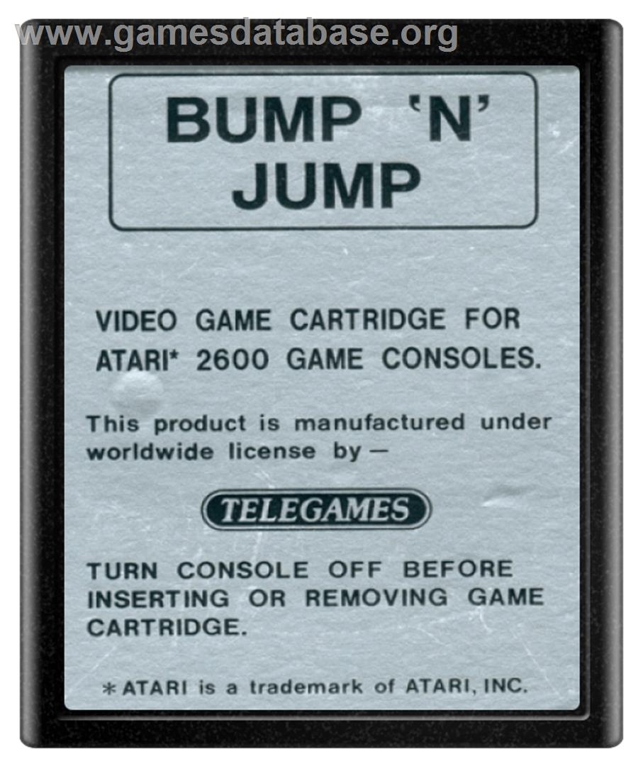 Bump 'N' Jump - Atari 2600 - Artwork - Cartridge