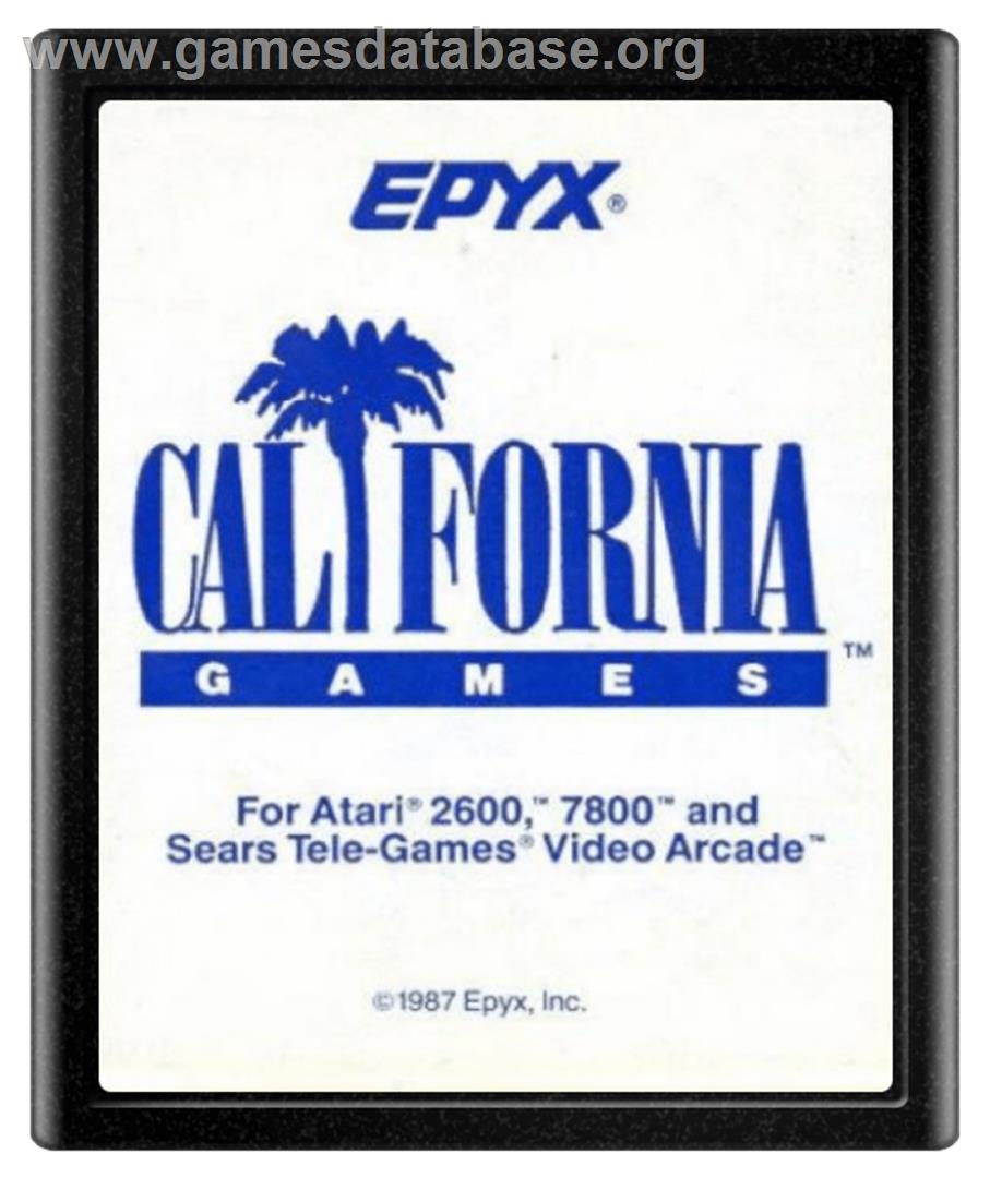California Games - Atari 2600 - Artwork - Cartridge