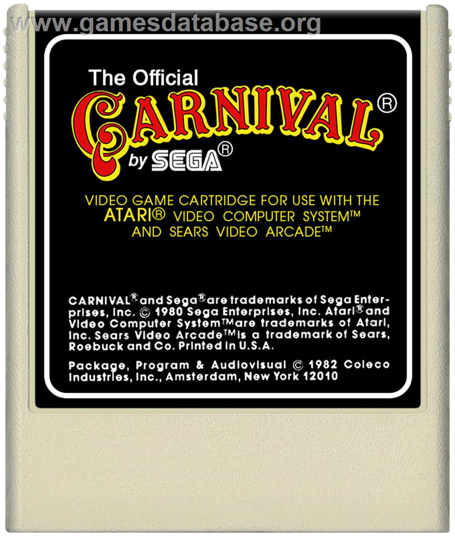 Carnival - Atari 2600 - Artwork - Cartridge