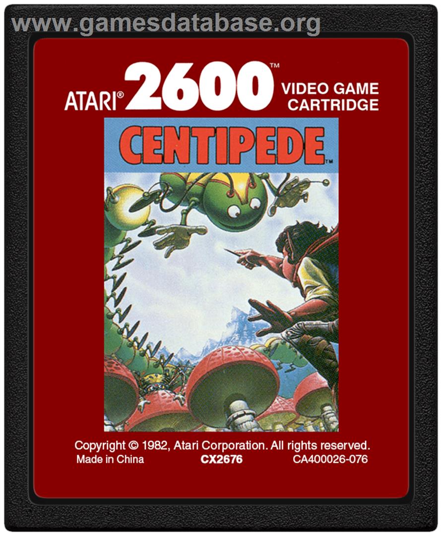 Centipede - Atari 2600 - Artwork - Cartridge