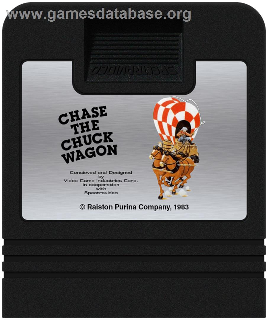 Chase The Chuck Wagon - Atari 2600 - Artwork - Cartridge