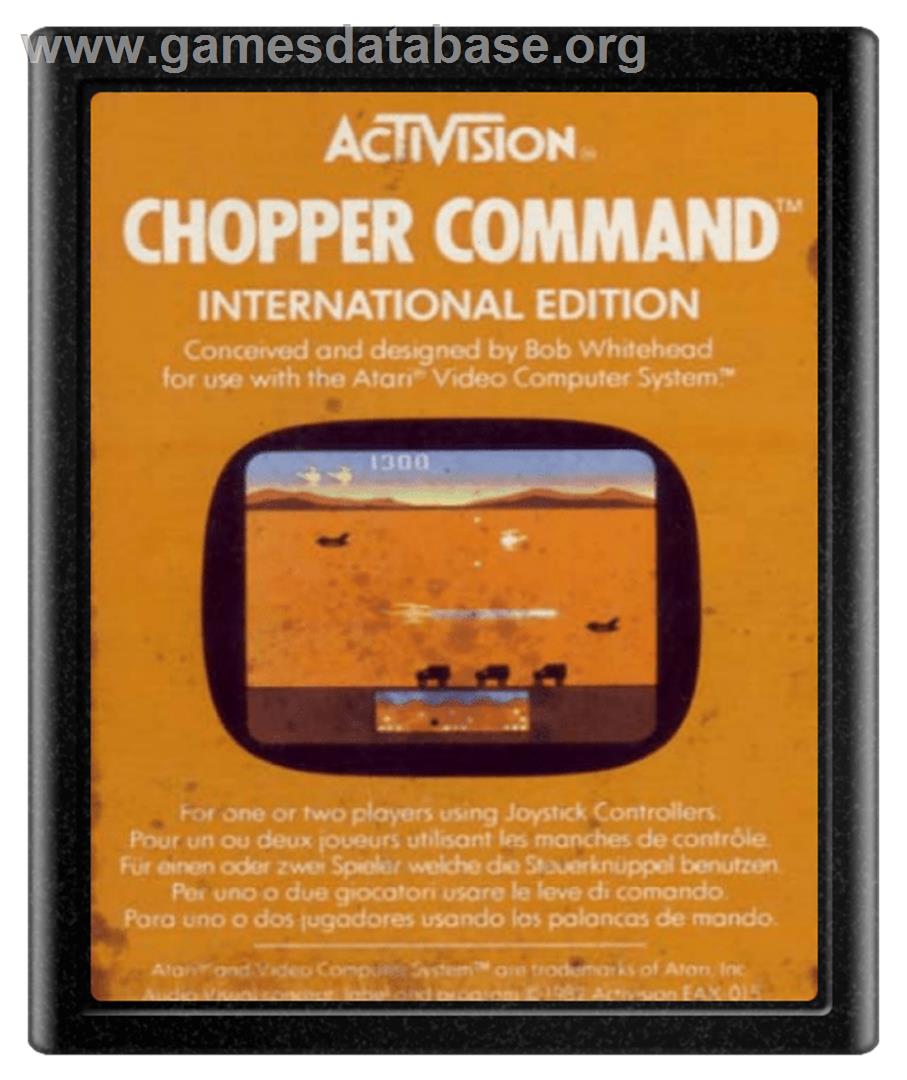 Chopper Command - Atari 2600 - Artwork - Cartridge