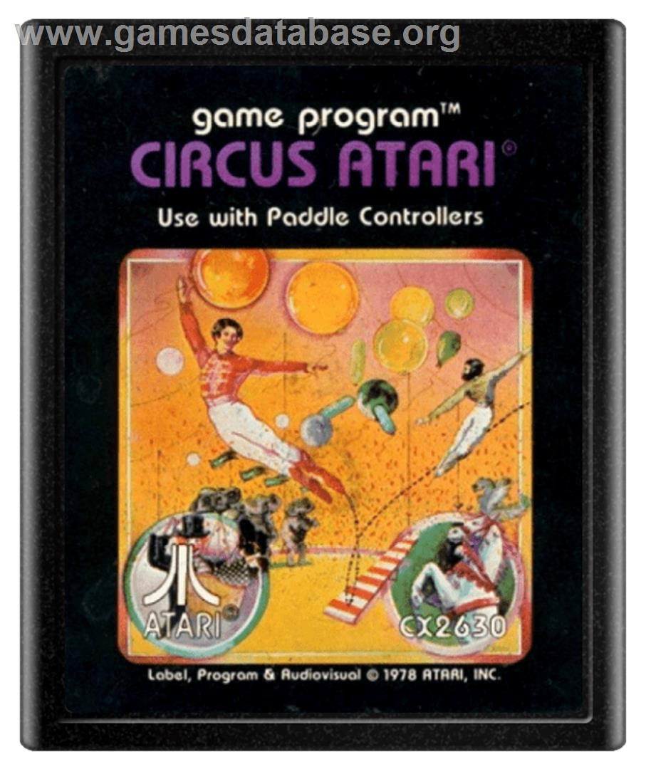 Circus Atari - Atari 2600 - Artwork - Cartridge