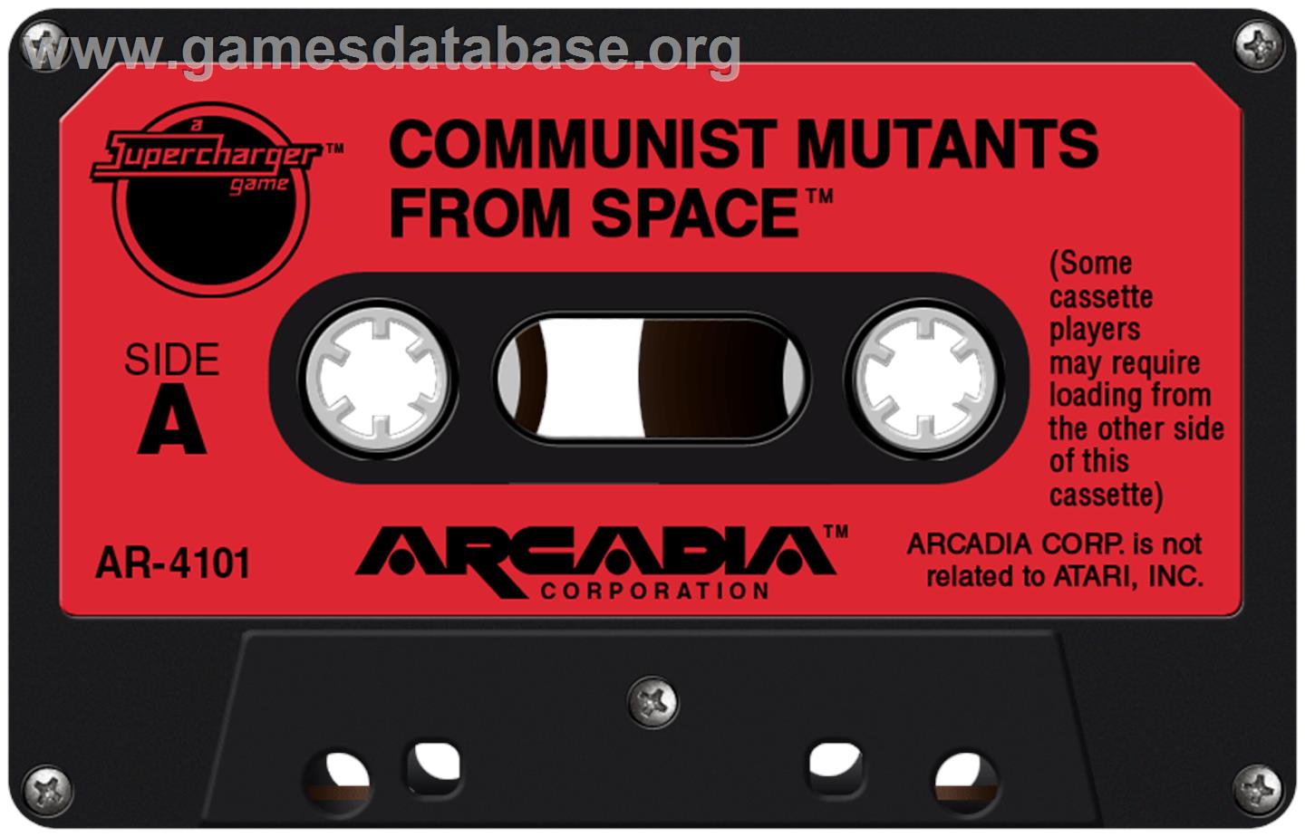 Communist Mutants From Space - Atari 2600 - Artwork - Cartridge