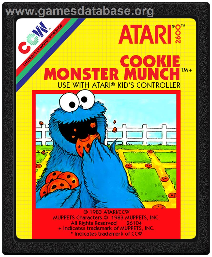Cookie Monster Munch - Atari 2600 - Artwork - Cartridge