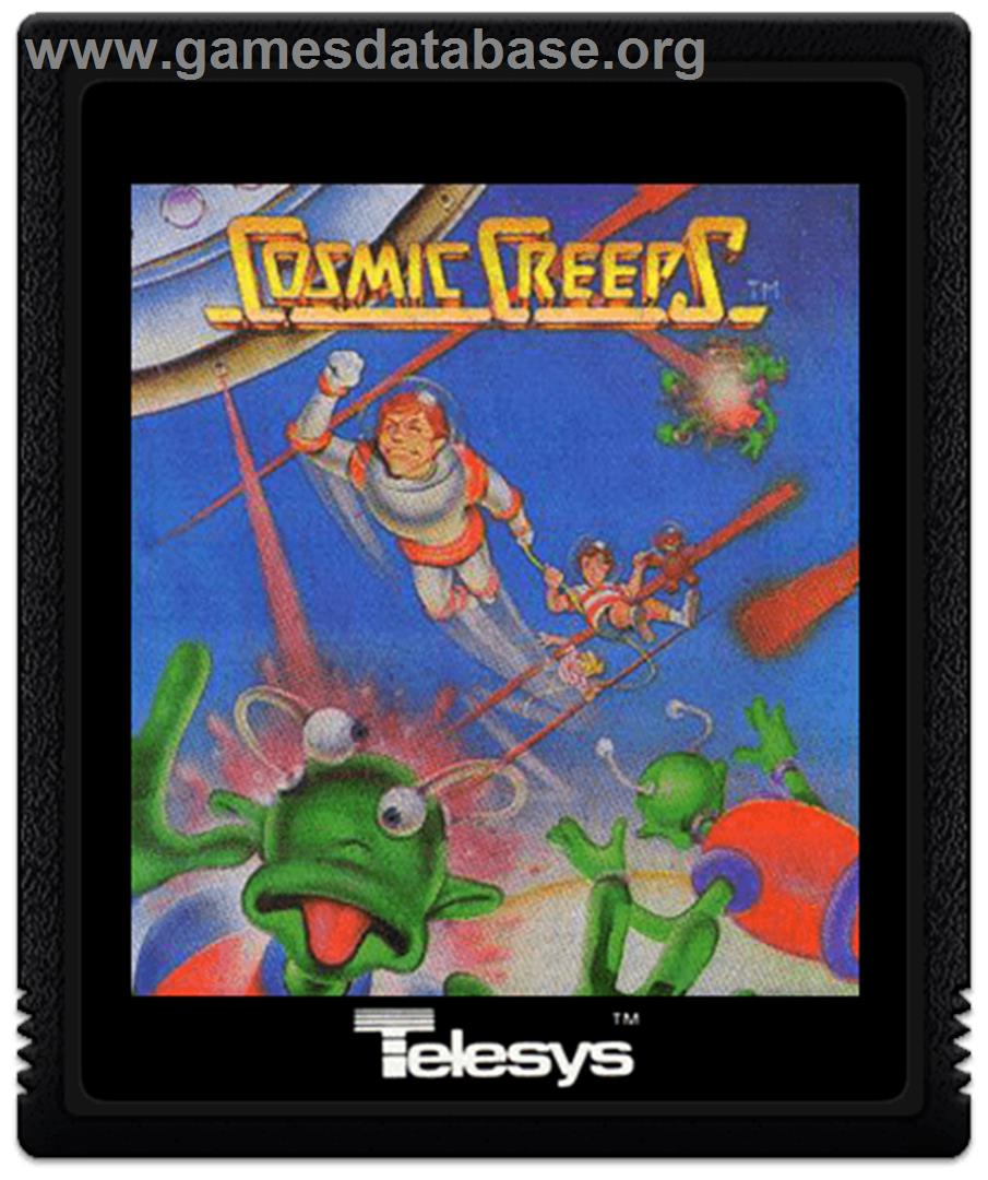 Cosmic Creeps - Atari 2600 - Artwork - Cartridge