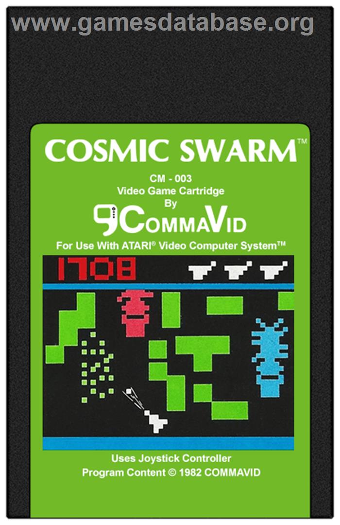 Cosmic Swarm - Atari 2600 - Artwork - Cartridge