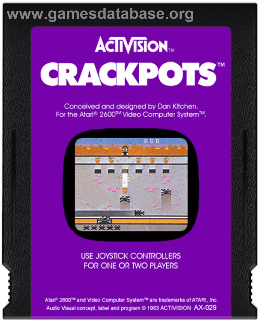 Crackpots - Atari 2600 - Artwork - Cartridge