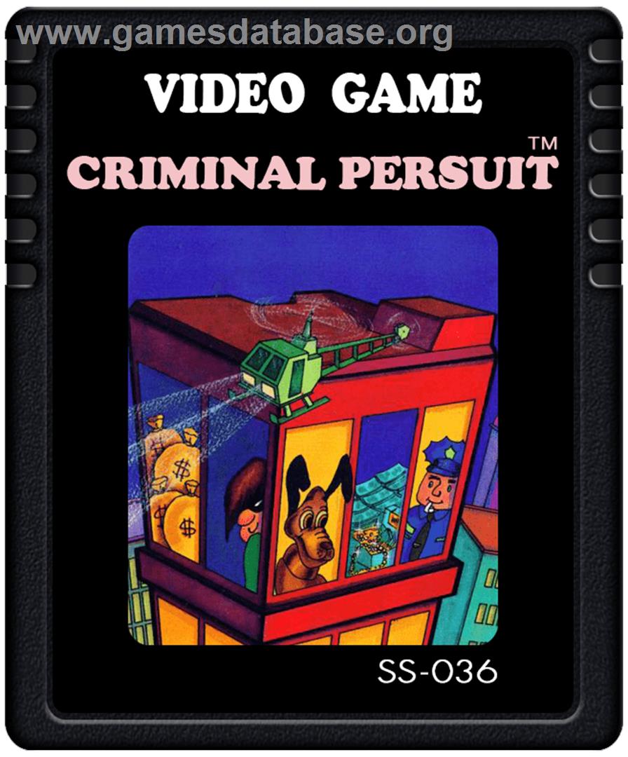 Criminal Persuit - Atari 2600 - Artwork - Cartridge