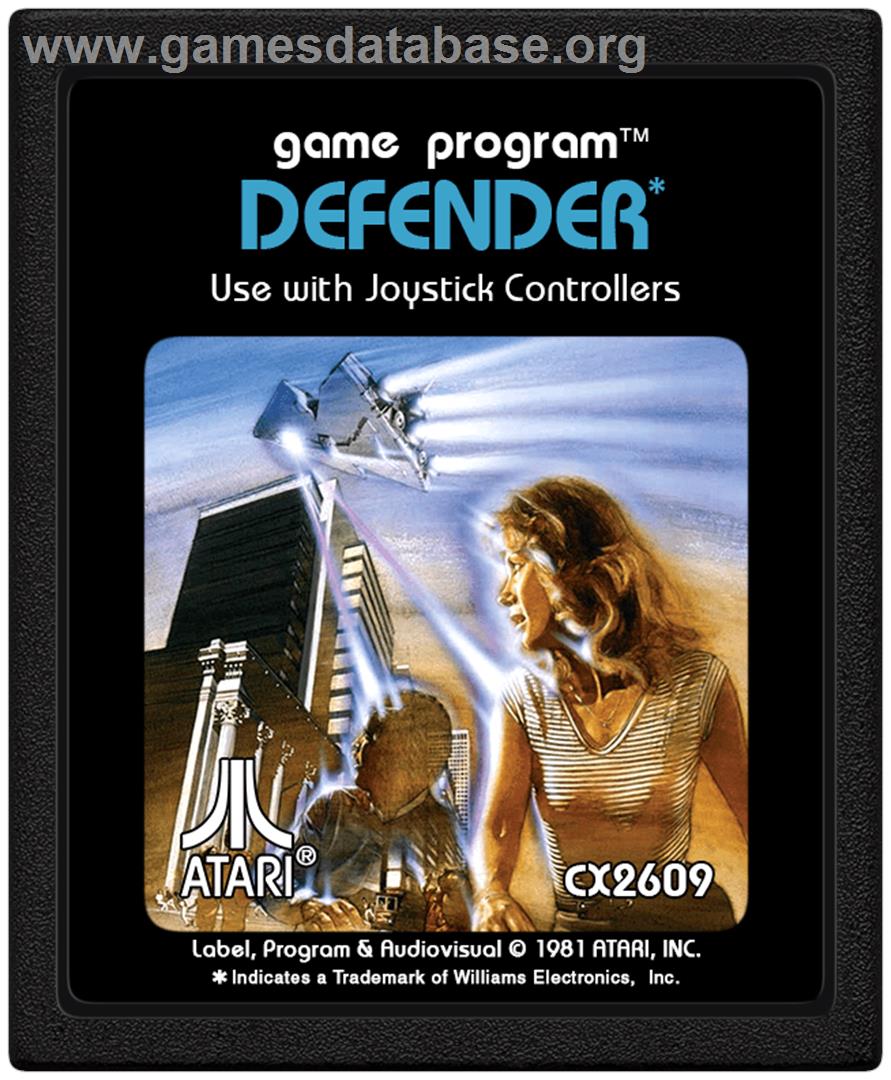 Defender - Atari 2600 - Artwork - Cartridge