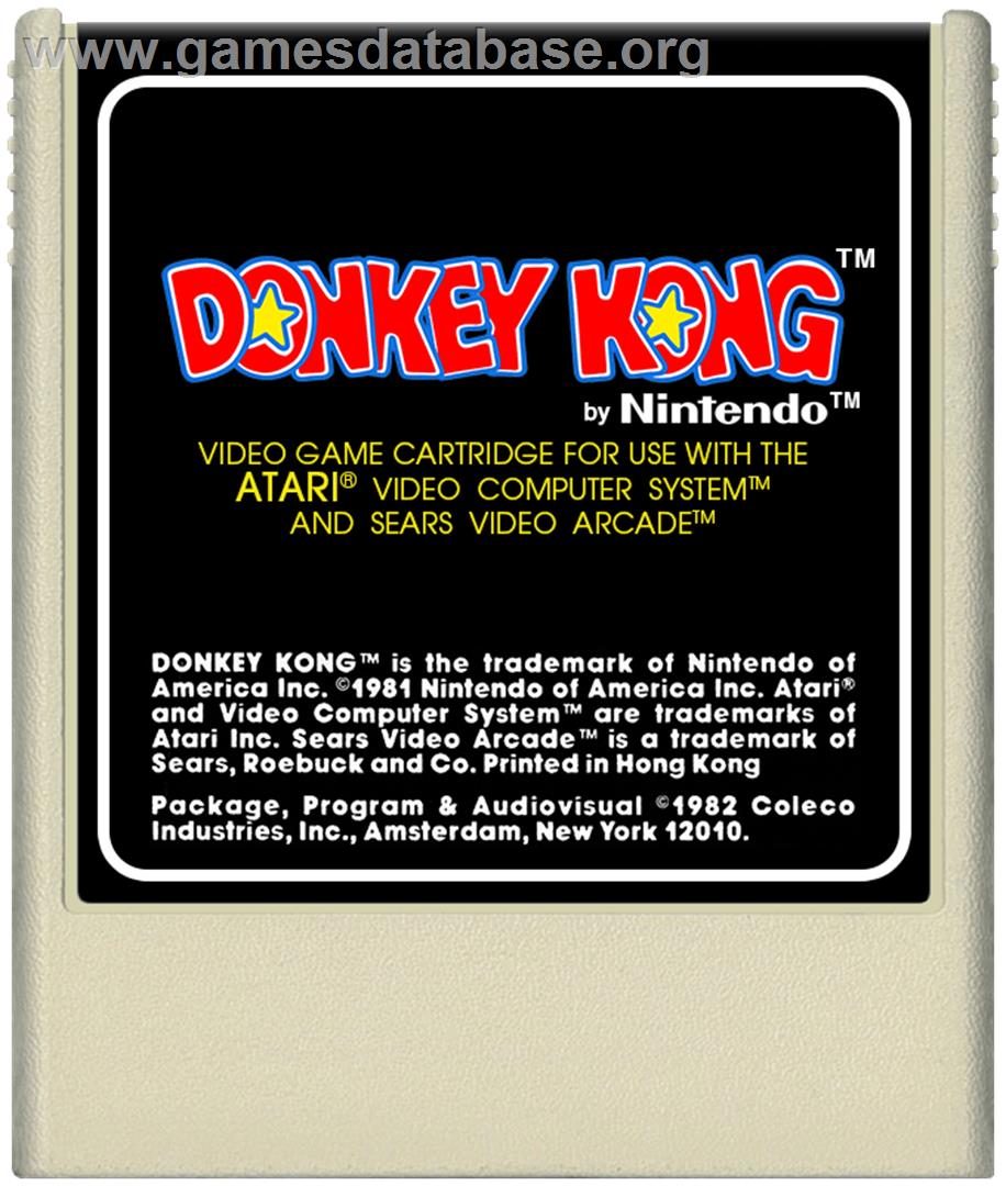 Donkey Kong - Atari 2600 - Artwork - Cartridge